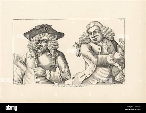 Caricature of two politicians both holding the Magna Carta. Whigs pick ...