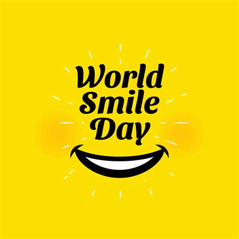 World smile day background 10815873 Vector Art at Vecteezy