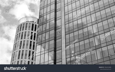 Abstract Modern Architecture High Contrast Black Stock Photo 1856452888 ...