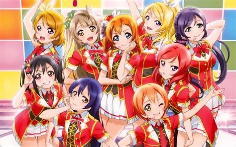 Love Live! HD Wallpaper featuring Nico Yazawa and Friends