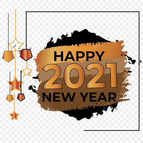 Happy New Year Vector Art PNG, Happy New Year Vector Design With Png ...