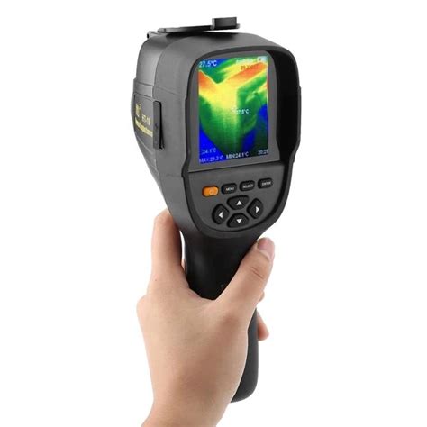 HT-19 Handheld Infrared Temperature Heat IR Digital Thermal Imager Detector Camera with Storage ...