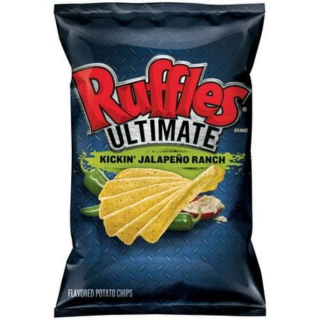 Ruffles Ultimate Kickin' Jalapeno Ranch Potato Chips, 7.5 oz - Walmart.com