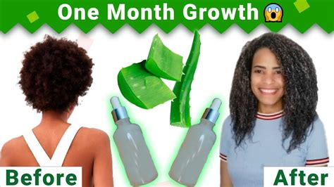 Aloe Vera For Hair Growth BEFORE AND AFTER RESULTS😱 | 30 Days of ALOE VERA ON MY 4C HAIR. WOW ...