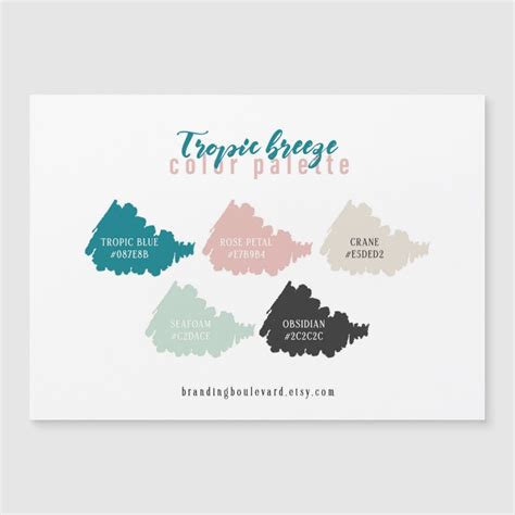 Teal Mint Gray & Pink Color Palette Swatch Card | Zazzle | Teal color palette, Color palette ...