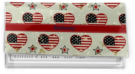 Custom Americana Vinyl Checkbook Cover (Personalized) | YouCustomizeIt