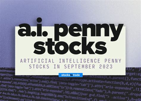 Artificial Intelligence Penny Stocks - StocksToTrade