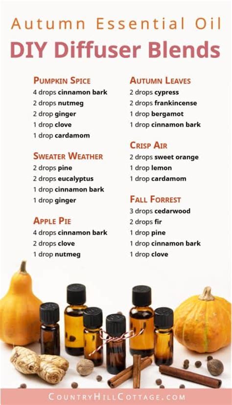 Essential Oil Blends for Fall – 6 DIY Autumn Diffuser Blend Recipes