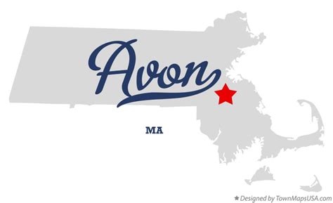 Map of Avon, MA, Massachusetts