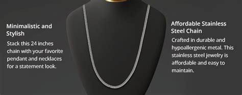 Buy Foxtail Chain Necklace 24 Inches in ION Plated Yellow Gold Stainless Steel 24 Inches 11.60 ...