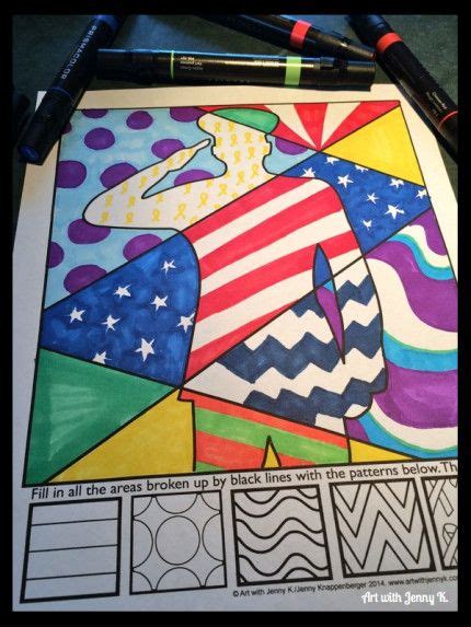 Veterans Day Art Projects | Art classroom, Art lessons, Elementary art