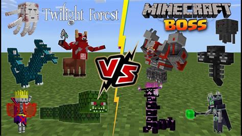 Minecraft BOSSES VS Twilight Forest Addon [BIG BOSS BATTLE!] - YouTube