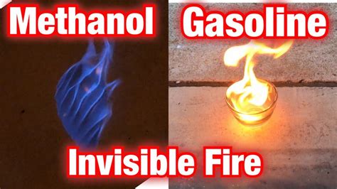 Methanol Fire, It burns Invisible! - YouTube