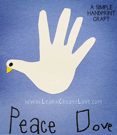 Handprint Dove Craft