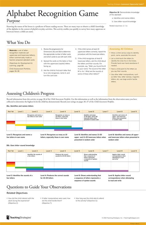 GOLD® Objectives for Development & Learning, Birth Through Third Grade ...