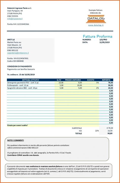 Fattura Proforma: come si compila e quando si usa - DATALOG®