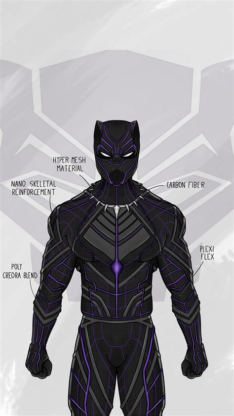 Black Panther Concept Suit | Black panther marvel, Black panther, Black panther art