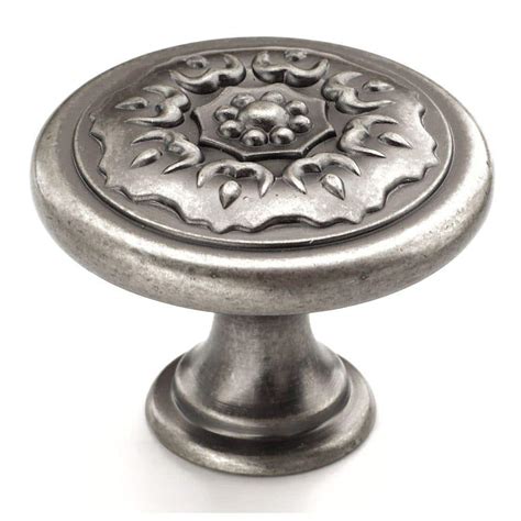 Amerock Sundara 1-1/4 in. Weathered Nickel Cabinet Knob-BP27030WN - The Home Depot