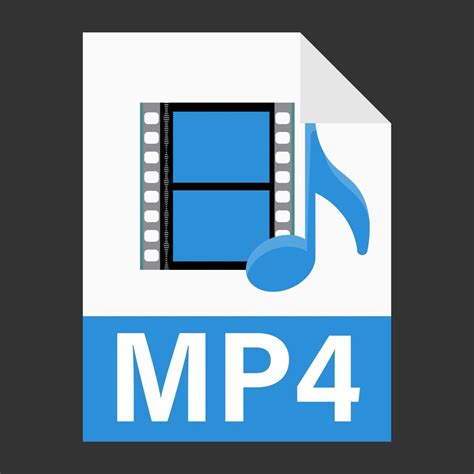 Modern flat design of MP4 illustration file icon for web 11721909 ...