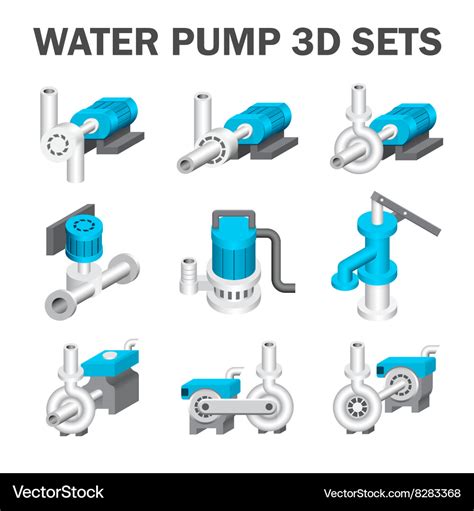 Water pump Royalty Free Vector Image - VectorStock