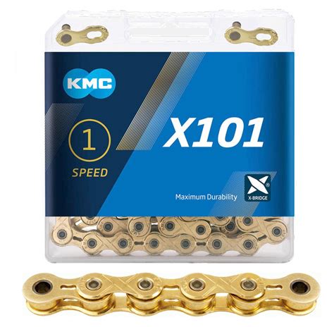 KMC X101 Gold Track Chain from Velodrome Shop