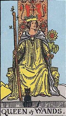 Queen of Wands (Tarot card) - Wikipedia, the free encyclopedia