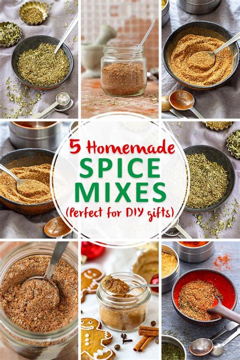 5 Homemade Spice Mixes (Perfect for DIY Gifts) - Happy Foods Tube