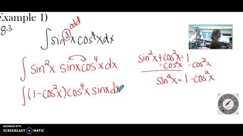 Trig Integrals Example 1 - YouTube