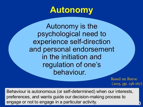 Autonomy Definition