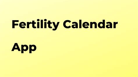 Fertility Calendar: Best tips and How To for Android and iPhone - ForoKD