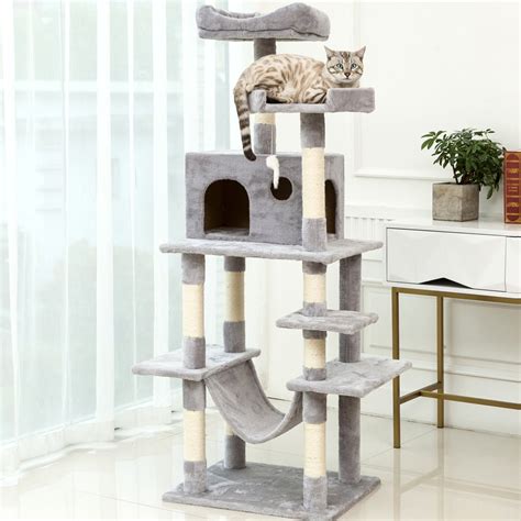 CLEARANCE! Cat Condo with Dangling Cat Toys, Multi-Level Cat Activity ...