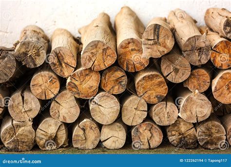 Pile of timber logs stock photo. Image of crop, dried - 122262194