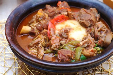 Goat Meat Light Fufu Soup ( Togolese Pepper soup) - Savourous