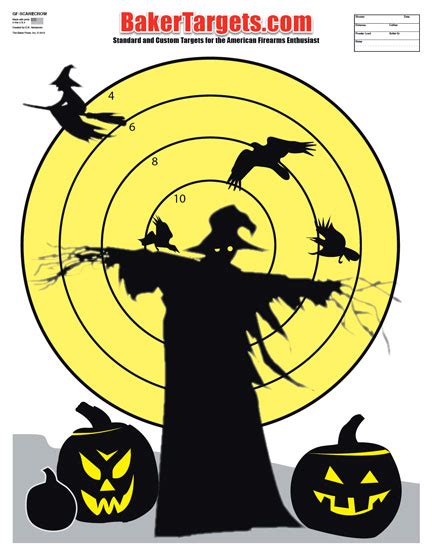 Halloween Scarecrow Target - Baker Targets - If He Only Had A Brain