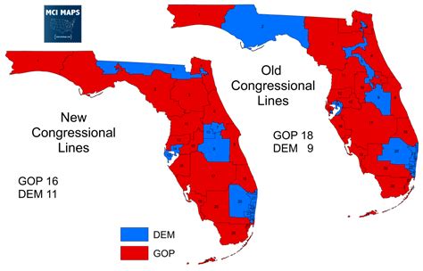 How Florida’s Congressional Districts Voted and the Impact of Redistricting - MCI Maps ...