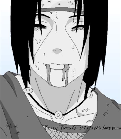 Itachi's death by Ariexkhs on DeviantArt