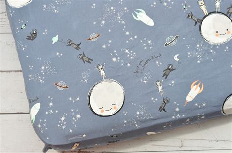 Fitted Crib Sheet-crib Sheets-baby Boy Crib Bedding-space - Etsy