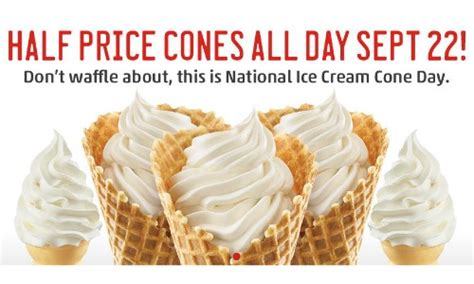 Sonic Drive-In: 1/2 Priced Vanilla Ice Cream Cones, 9/22 :: Southern Savers