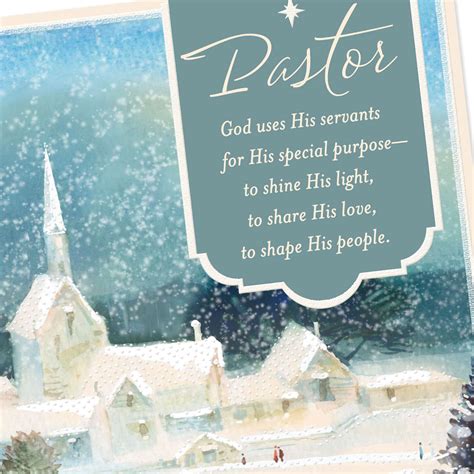 God Shines His Light Religious Christmas Card for Pastor - Greeting Cards - Hallmark