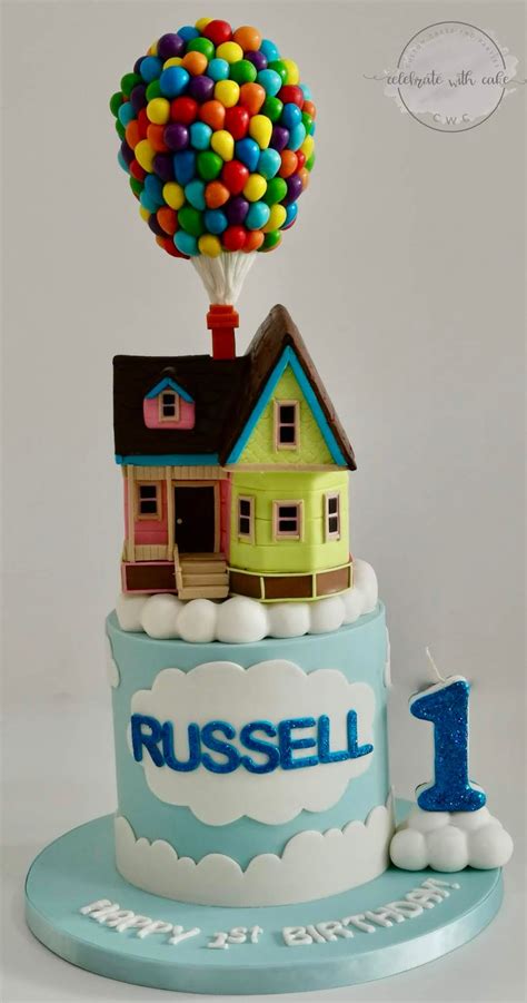 Up House 1st Birthday single tier Cake