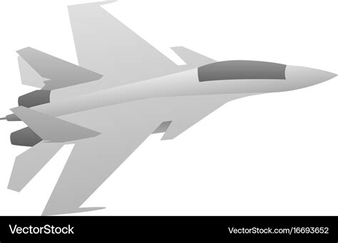 Military fighter jet aircraft Royalty Free Vector Image