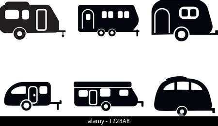 RV Camper Silhouette Set Stock Vector Image & Art - Alamy