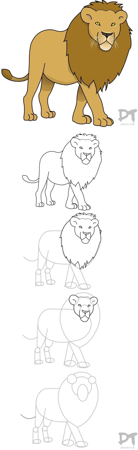 Lion Drawing Easy Step By Step at GetDrawings | Free download