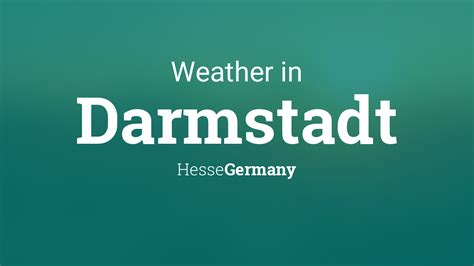 Weather for Darmstadt, Hesse, Germany