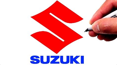 How to Draw the SUZUKI Logo (Famous Car Logos) - YouTube