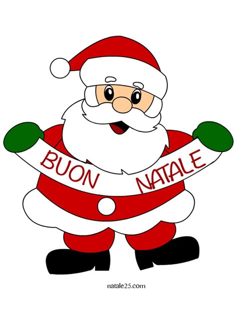 Babbo Natale con scritta Buon Natale | Natale 25