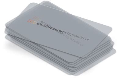 Transparent Business Cards Mockup