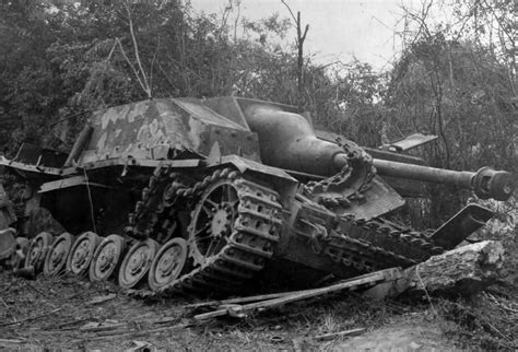 German assault gun StuG IV of the 17th SS Panzergrenadier Division Götz von Berlichingen ...