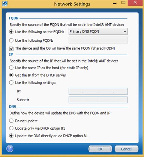 Host Based Configuration via OS