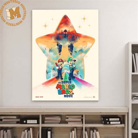 The Super Mario Bros Movie Poster Mario Luigi Fanart Decor Poster ...